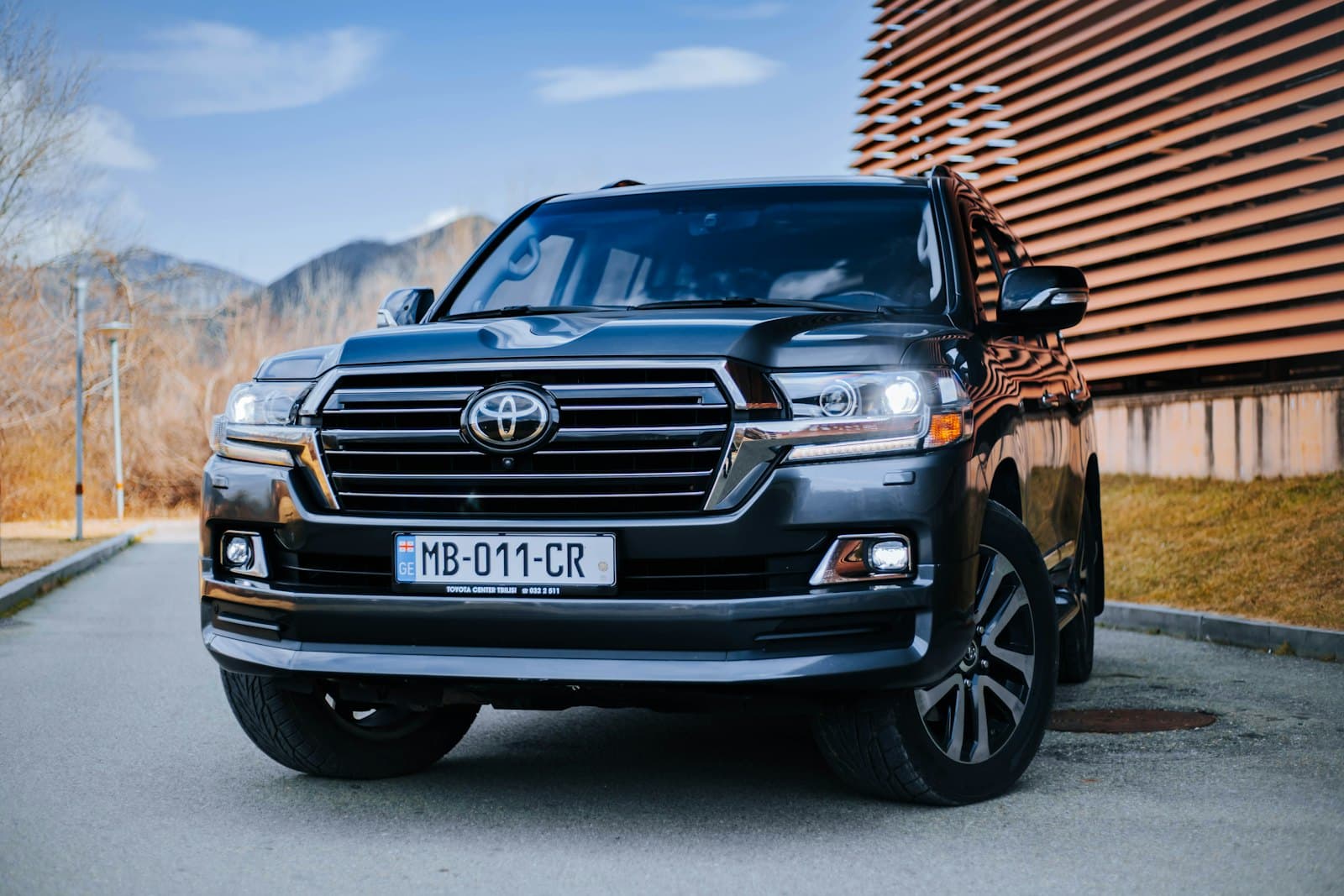 A black Toyota Land Cruiser